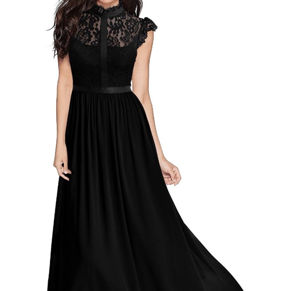 Black Lace Formal Dress